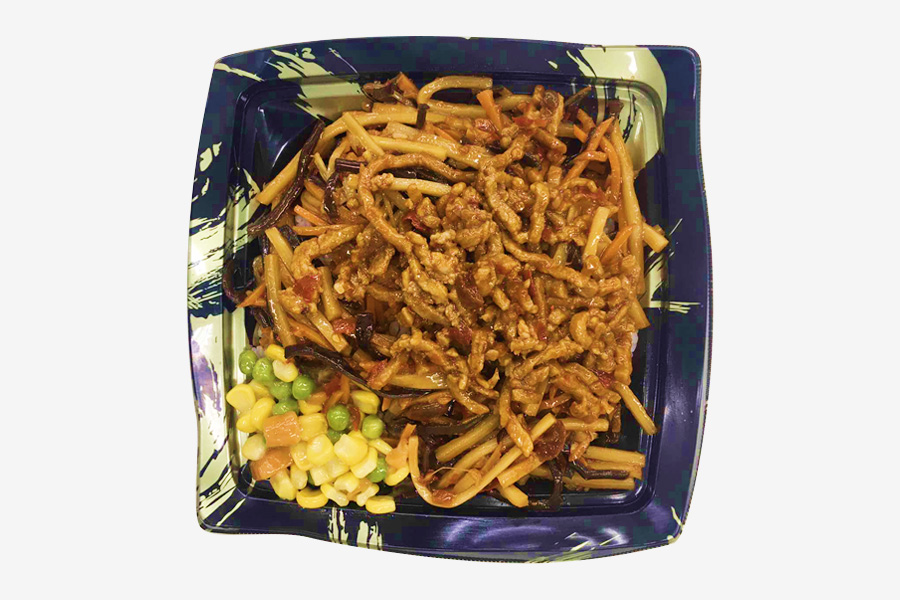  醬香肉絲蓋澆飯